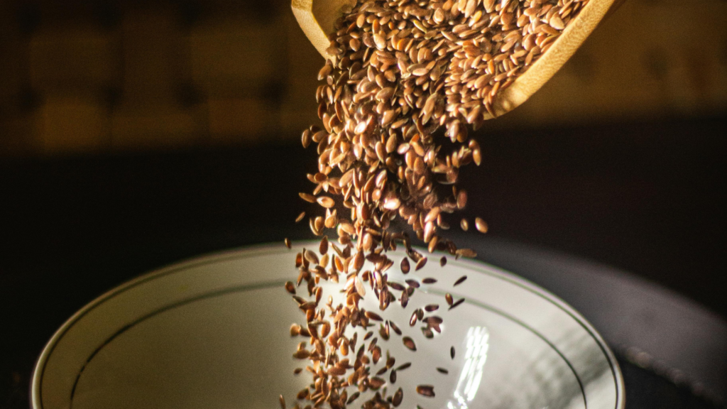 Flaxseed flowing