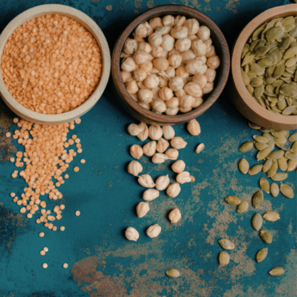 Seeds and pulses portfolio for IFE trade fair 2026, including chickpeas and pumpkin seeds