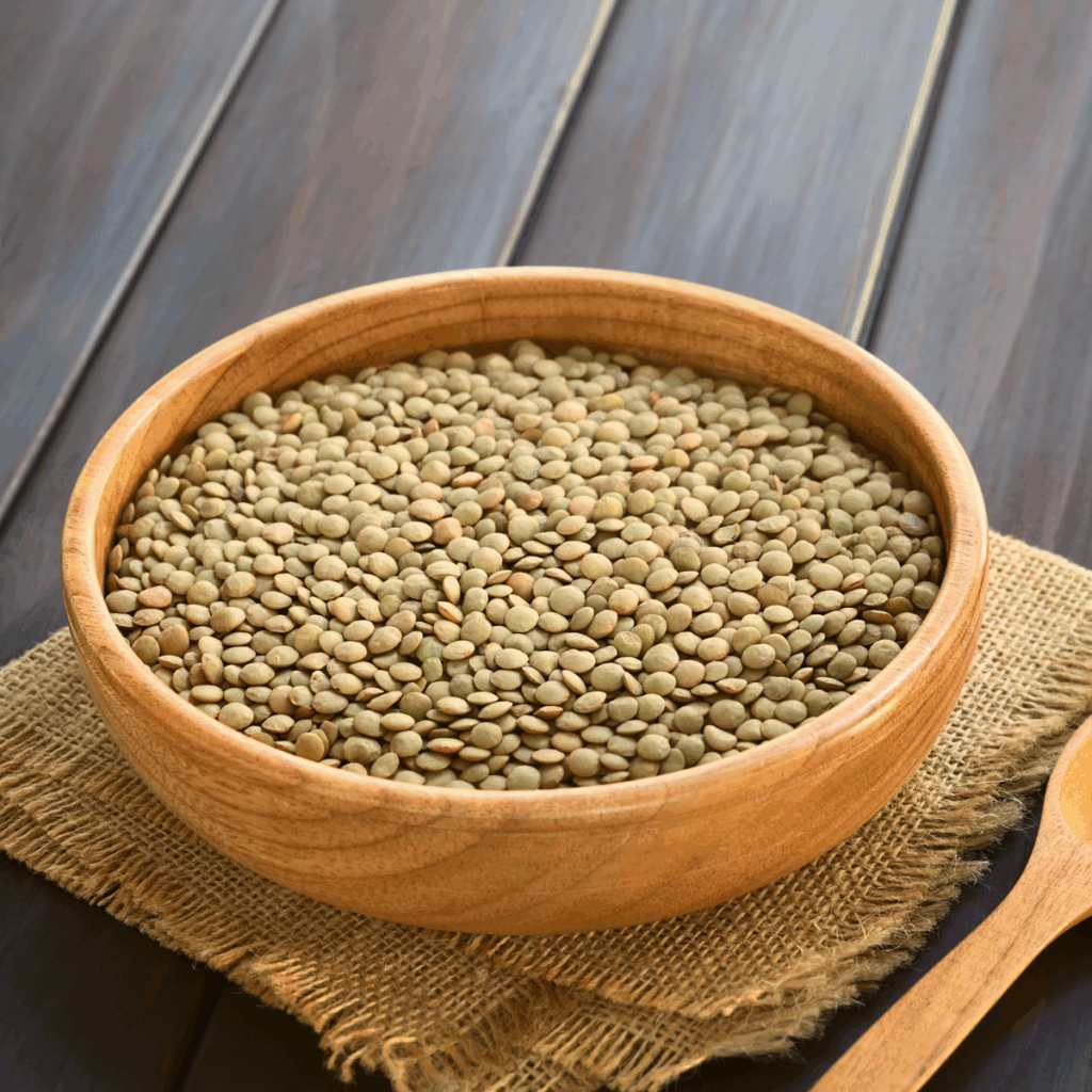 Organic green lentils – limited availability and high market prices
