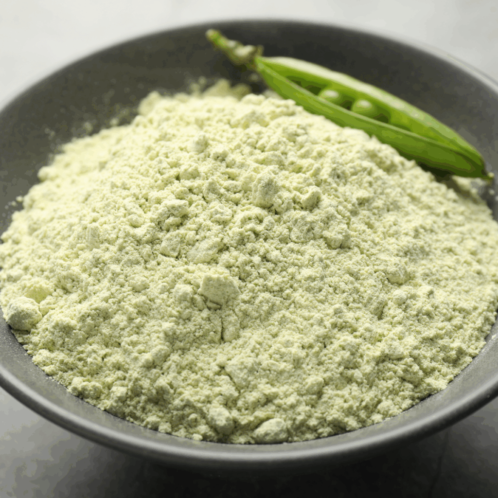 Pea protein powder used in modern food formulation